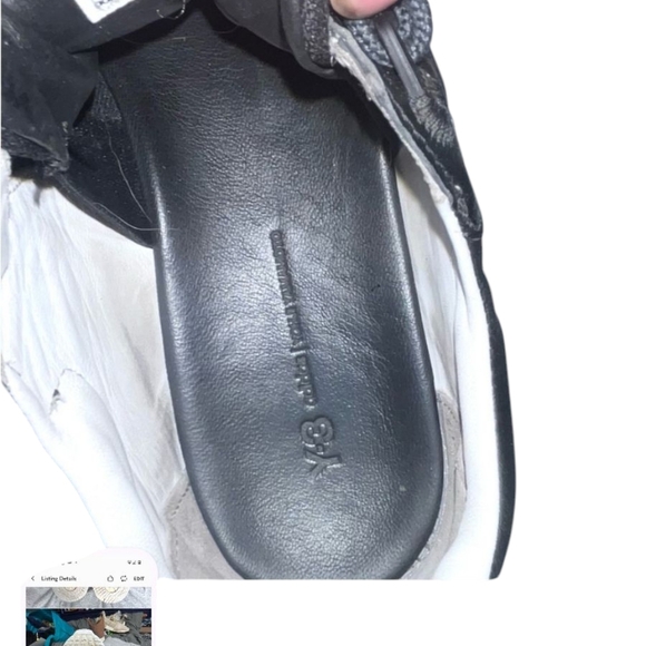 Y-3 x Adidas Adizero Runner Calfskin leather Yohji Yamamoto Black White sz 11us - Picture 8 of 11